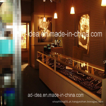 Armários da sala de exposições da jóia de Platfond da luz do armário de exposição da jóia da alta qualidade / diodo emissor de luz